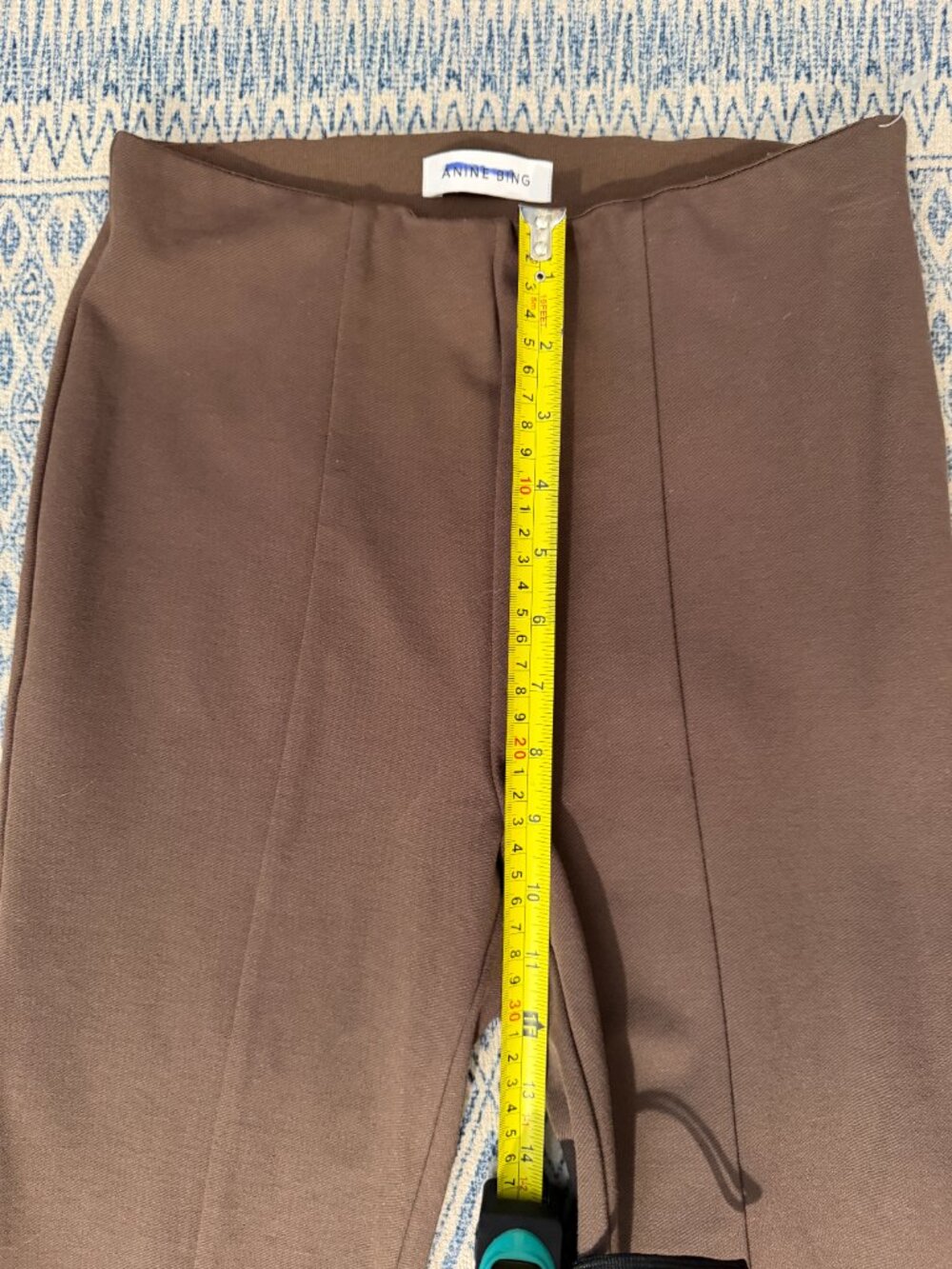 ANINE BING Max Paneled Split-Hem Ponte Pants-Espresso/Brown- US 0/2 MSRP $229 - Picture 12 of 14